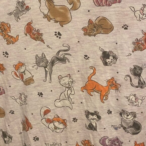 Disney Cat Print T-Shirt - Picture 2 of 3